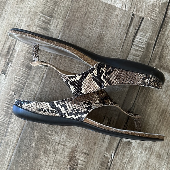 Mephisto python snake thong sandals 40 - Picture 4 of 9